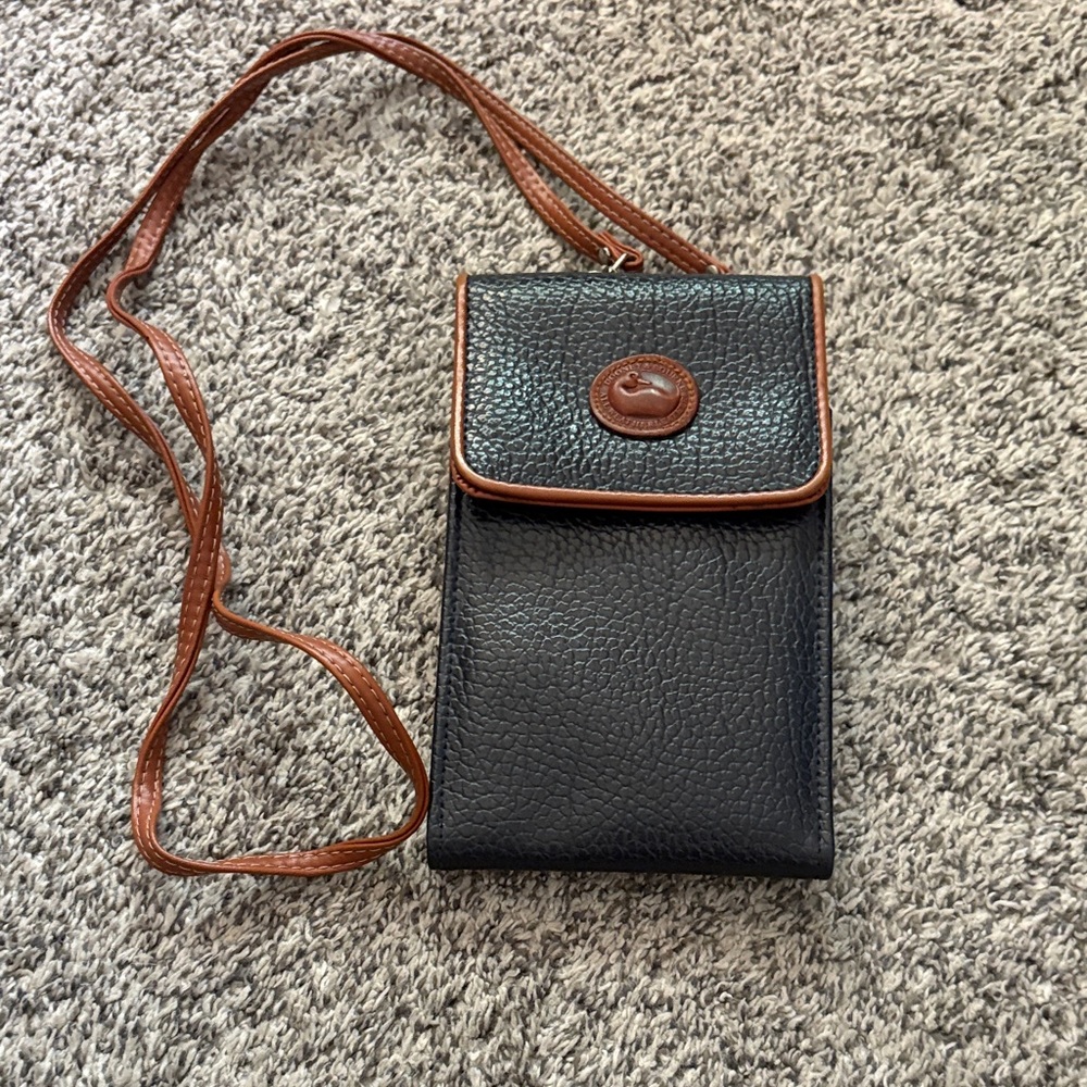 Dooney & Bourke Black and Tan Crossbody Bag